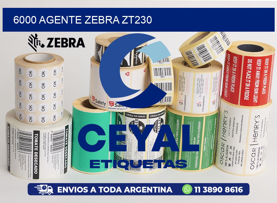 6000 AGENTE ZEBRA ZT230