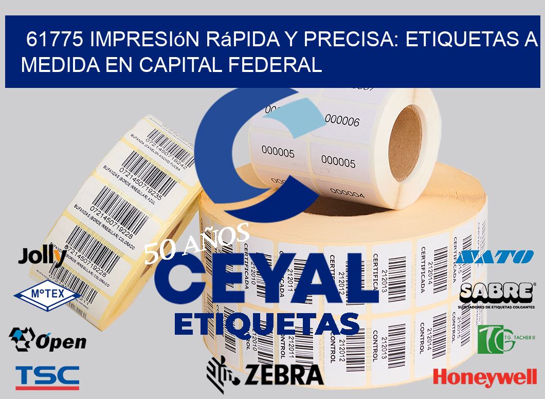 61775 Impresión Rápida y Precisa: Etiquetas a Medida en Capital Federal