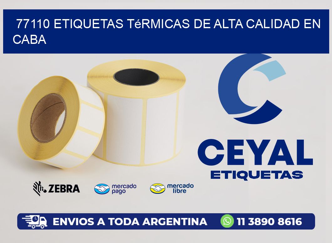 77110 Etiquetas Térmicas de Alta Calidad en CABA