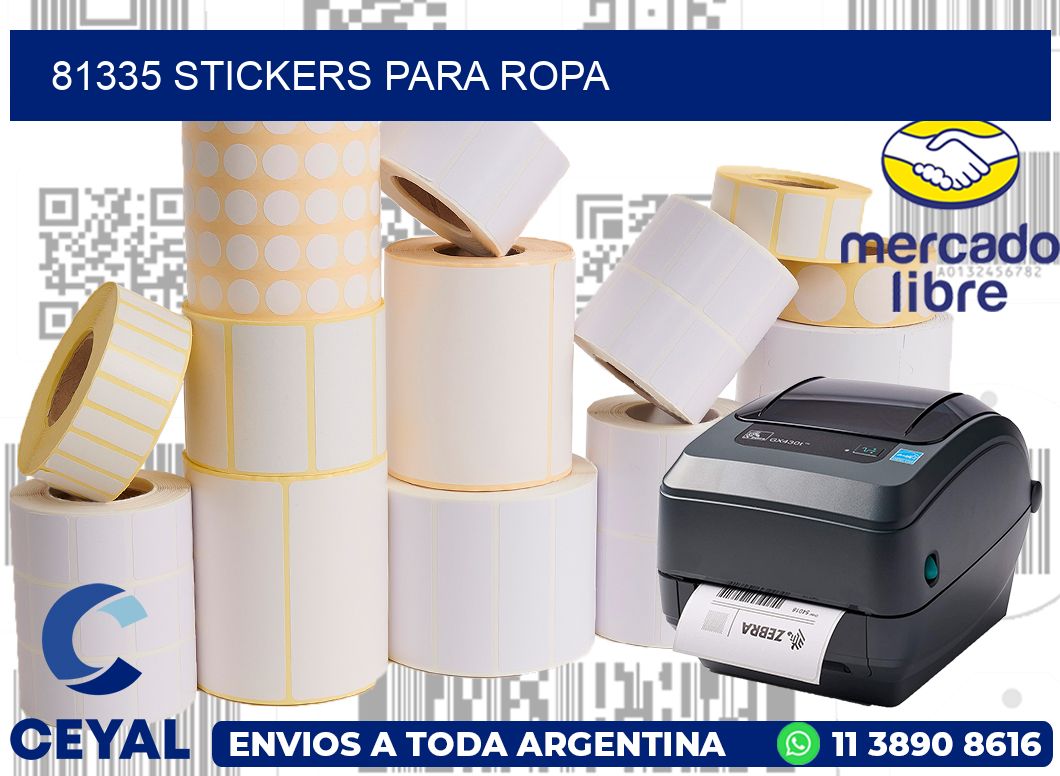 81335 STICKERS PARA ROPA