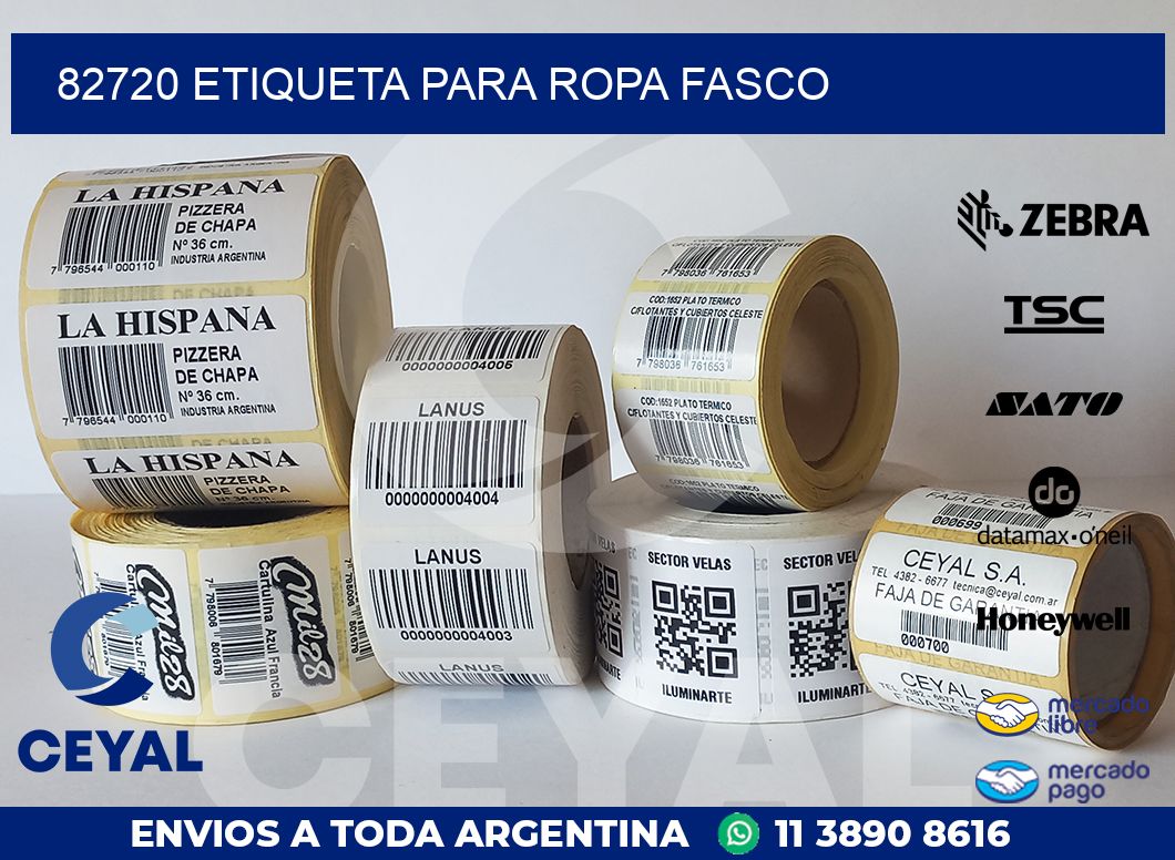 82720 ETIQUETA PARA ROPA FASCO