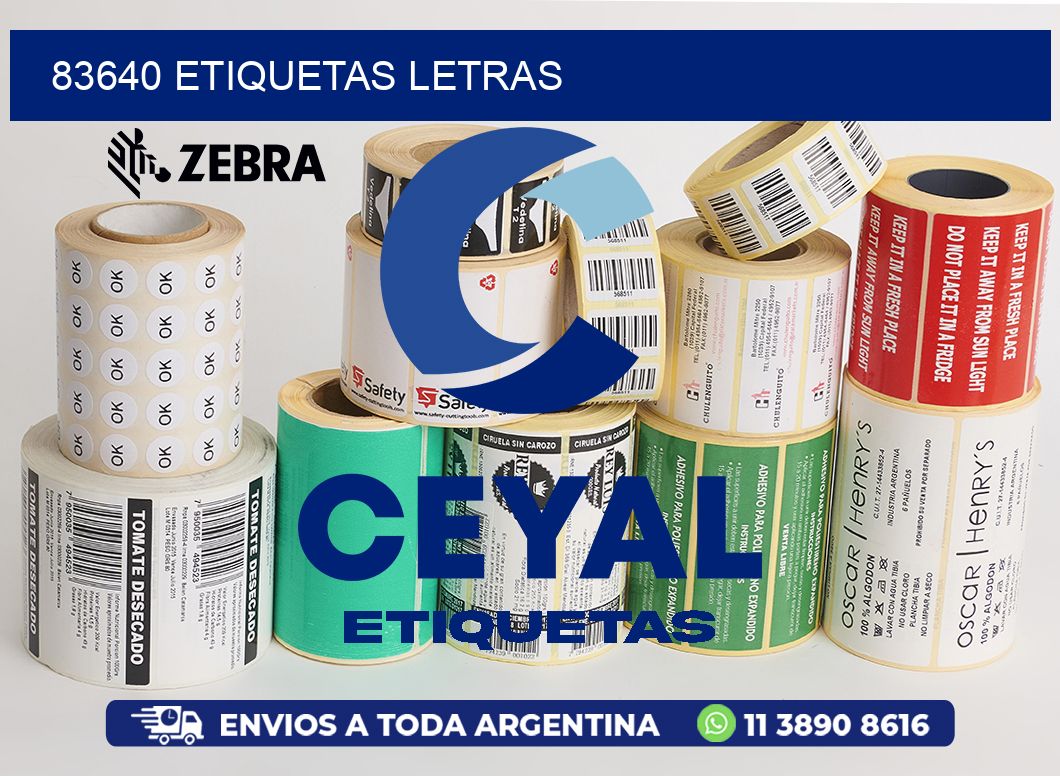 83640 etiquetas letras