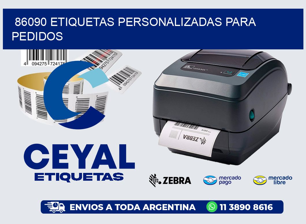 86090 ETIQUETAS PERSONALIZADAS PARA PEDIDOS