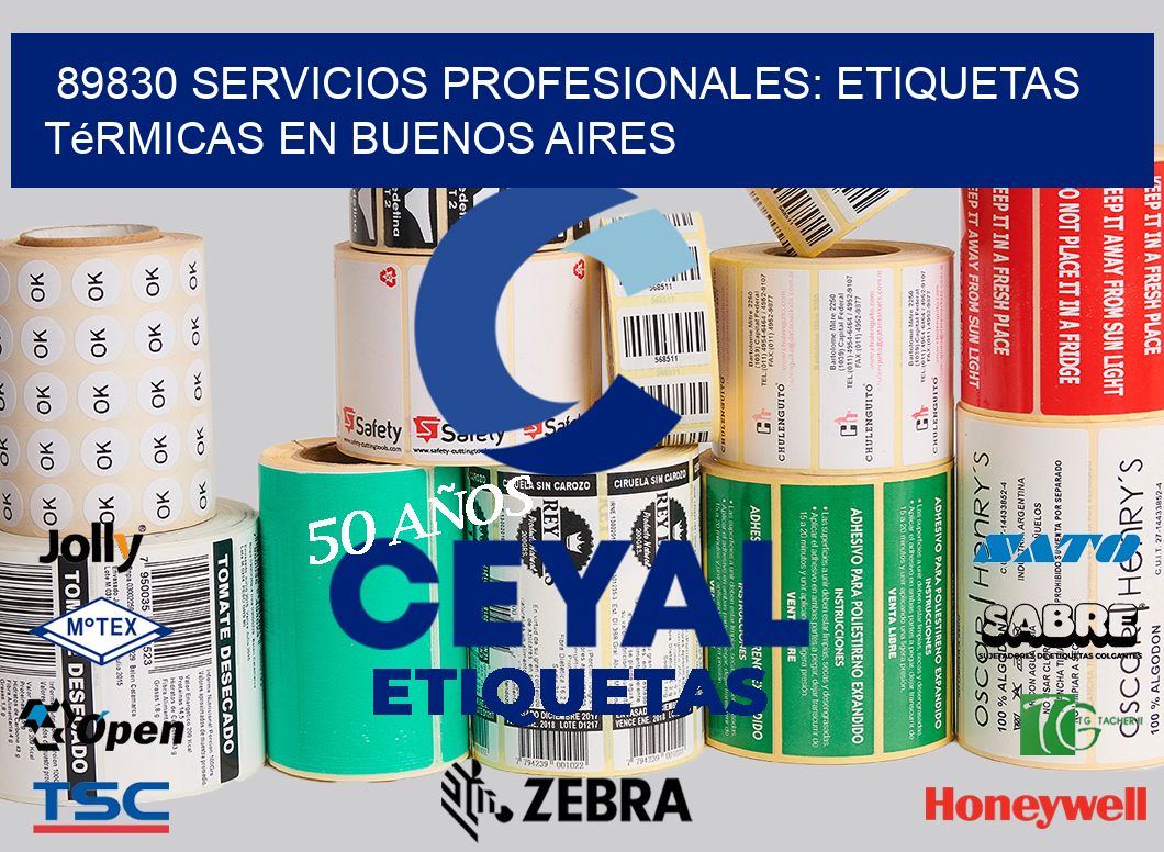 89830 Servicios Profesionales: Etiquetas Térmicas en Buenos Aires