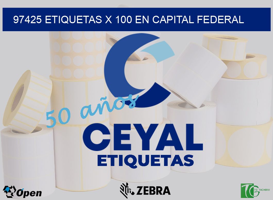 97425 ETIQUETAS X 100 EN CAPITAL FEDERAL