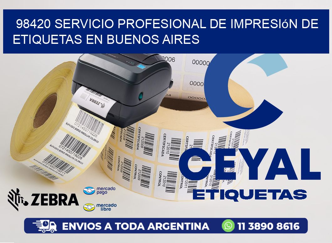 98420 Servicio Profesional de Impresión de Etiquetas en Buenos Aires