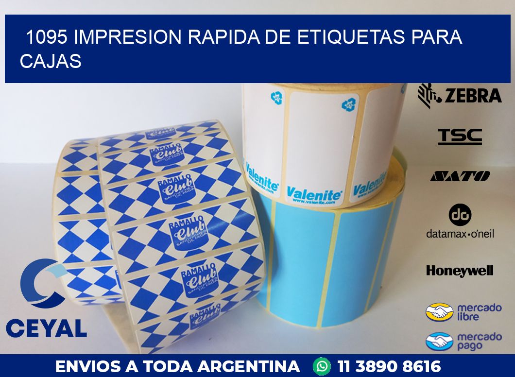 1095 IMPRESION RAPIDA DE ETIQUETAS PARA CAJAS