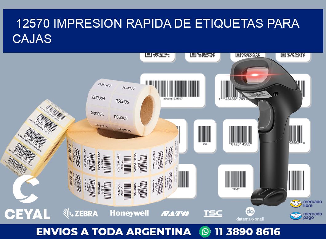 12570 IMPRESION RAPIDA DE ETIQUETAS PARA CAJAS