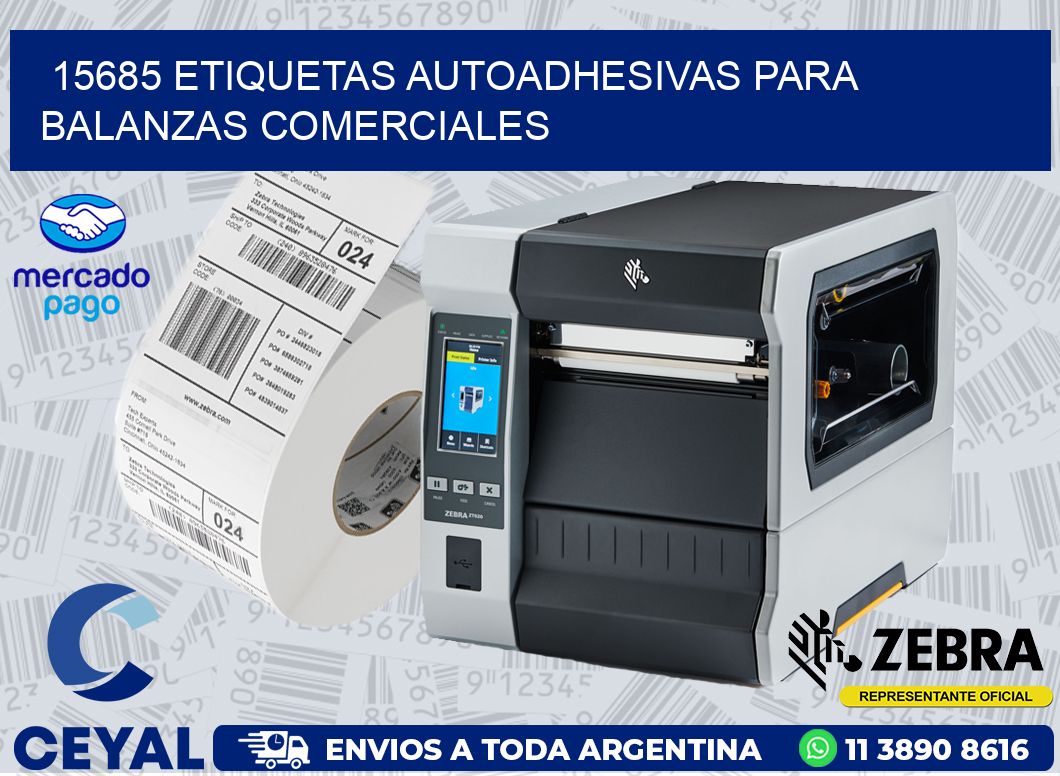 15685 ETIQUETAS AUTOADHESIVAS PARA BALANZAS COMERCIALES