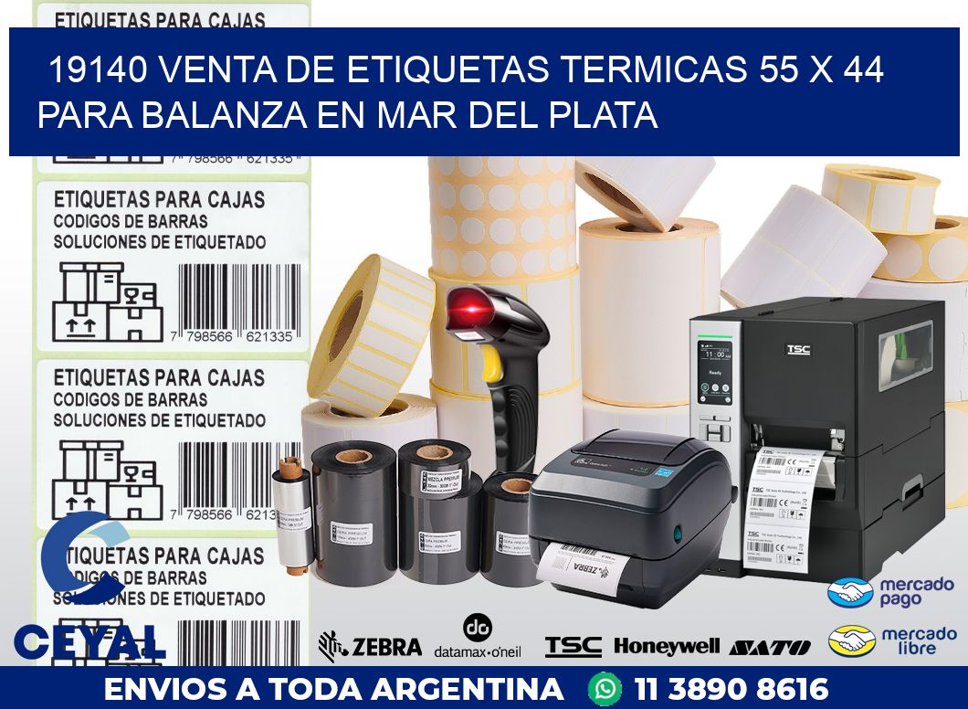 19140 VENTA DE ETIQUETAS TERMICAS 55 X 44 PARA BALANZA EN MAR DEL PLATA