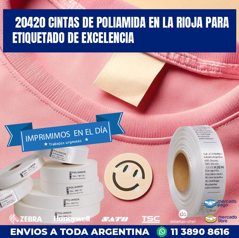 20420 CINTAS DE POLIAMIDA EN LA RIOJA PARA ETIQUETADO DE EXCELENCIA