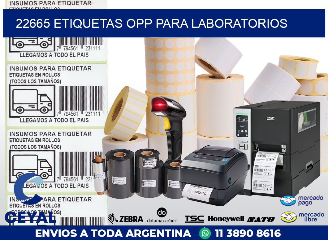 22665 ETIQUETAS OPP PARA LABORATORIOS