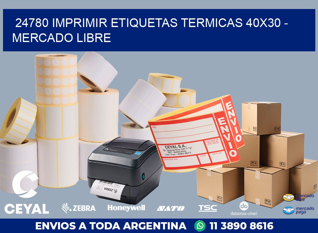 24780 IMPRIMIR ETIQUETAS TERMICAS 40X30 - MERCADO LIBRE