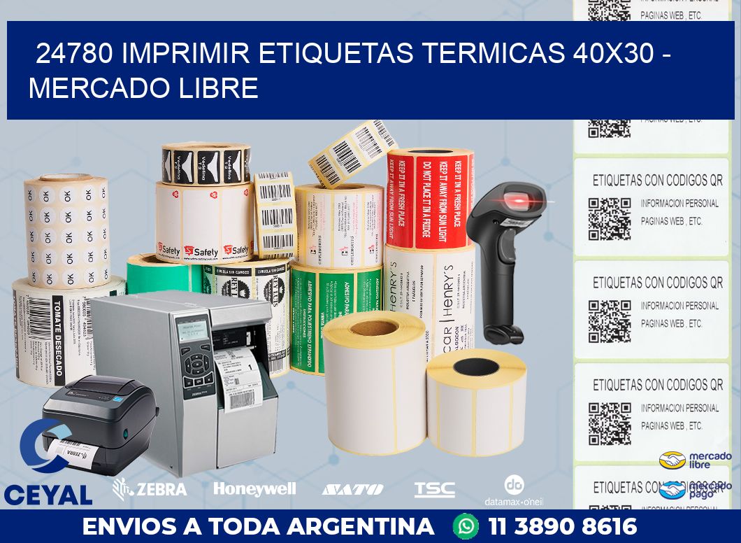24780 IMPRIMIR ETIQUETAS TERMICAS 40X30 – MERCADO LIBRE