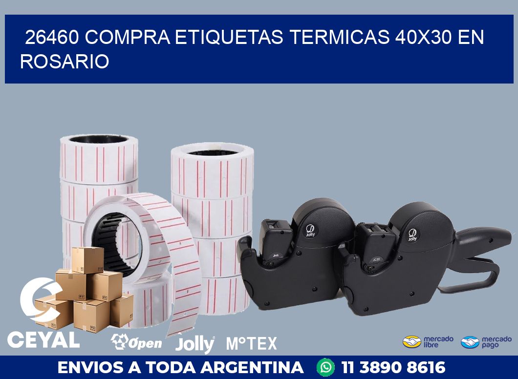 26460 COMPRA ETIQUETAS TERMICAS 40X30 EN ROSARIO