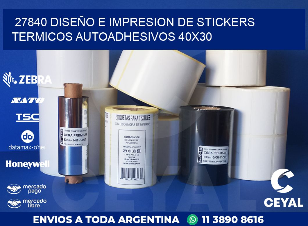 27840 DISEÑO E IMPRESION DE STICKERS TERMICOS AUTOADHESIVOS 40X30