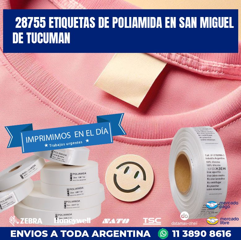 28755 ETIQUETAS DE POLIAMIDA EN SAN MIGUEL DE TUCUMAN