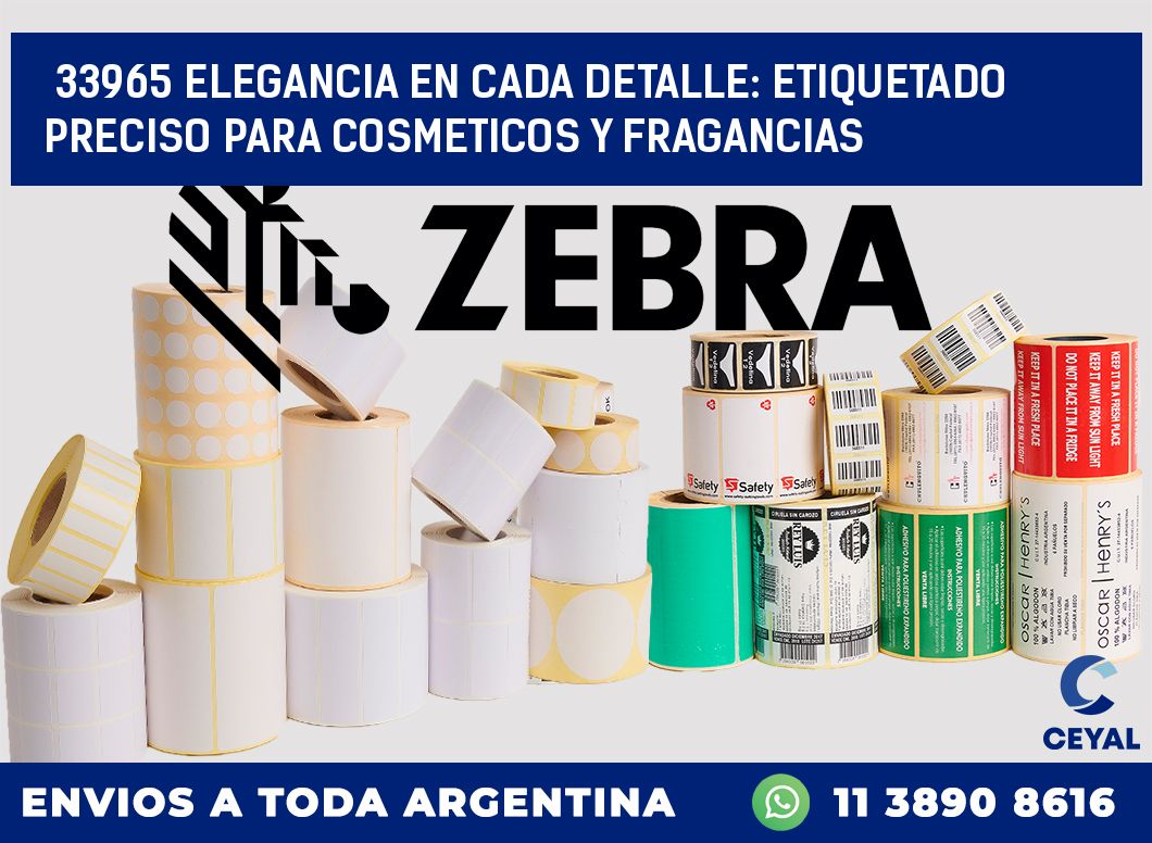 33965 ELEGANCIA EN CADA DETALLE: ETIQUETADO PRECISO PARA COSMETICOS Y FRAGANCIAS
