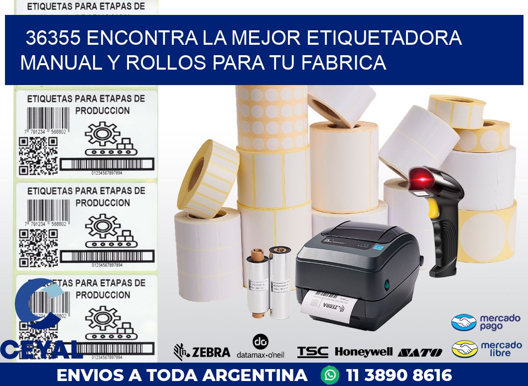 36355 ENCONTRA LA MEJOR ETIQUETADORA MANUAL Y ROLLOS PARA TU FABRICA