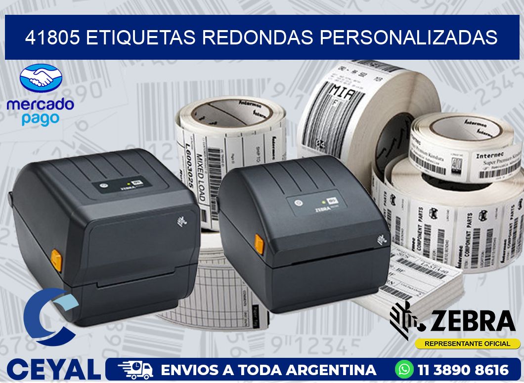 41805 ETIQUETAS REDONDAS PERSONALIZADAS