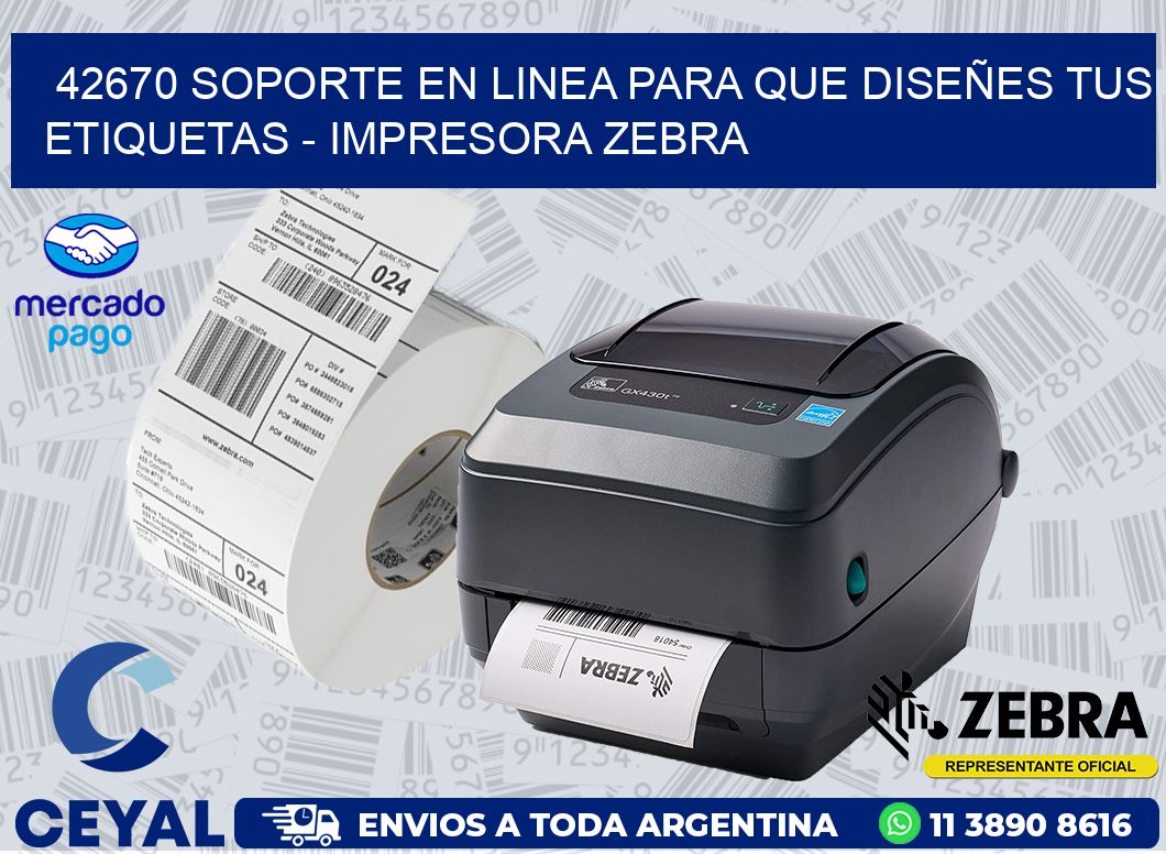 42670 SOPORTE EN LINEA PARA QUE DISEÑES TUS ETIQUETAS - IMPRESORA ZEBRA