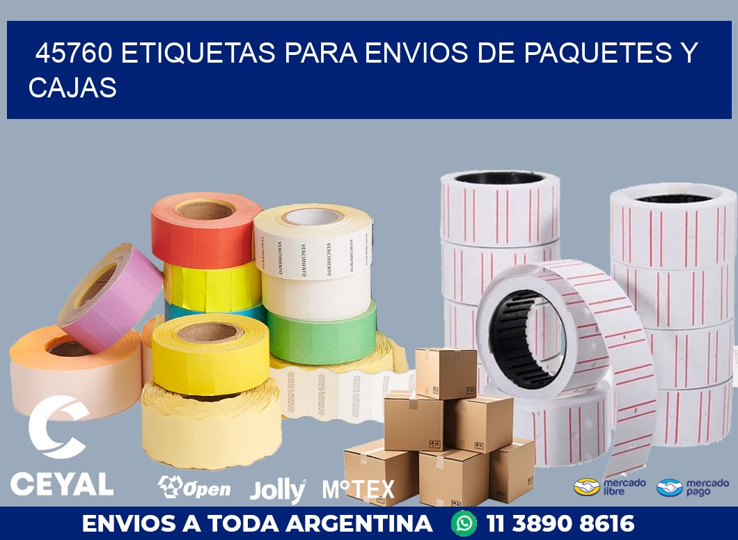 45760 ETIQUETAS PARA ENVIOS DE PAQUETES Y CAJAS