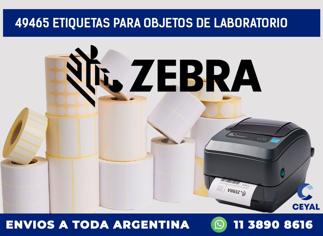 49465 ETIQUETAS PARA OBJETOS DE LABORATORIO
