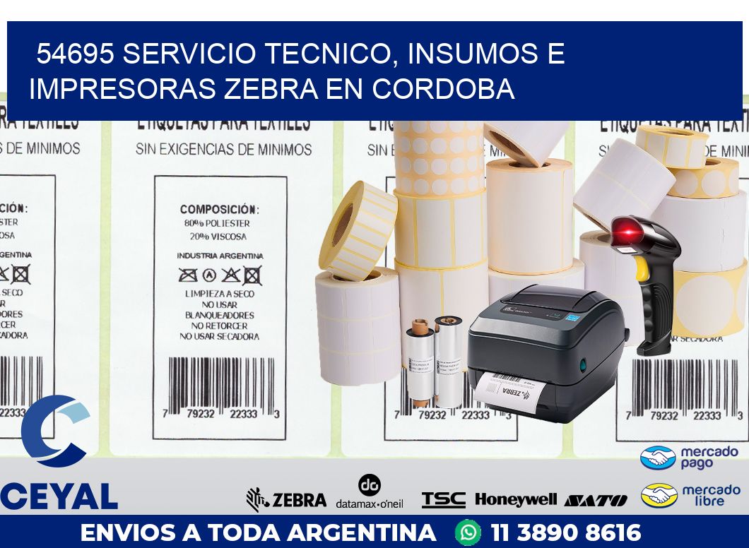 54695 SERVICIO TECNICO, INSUMOS E IMPRESORAS ZEBRA EN CORDOBA