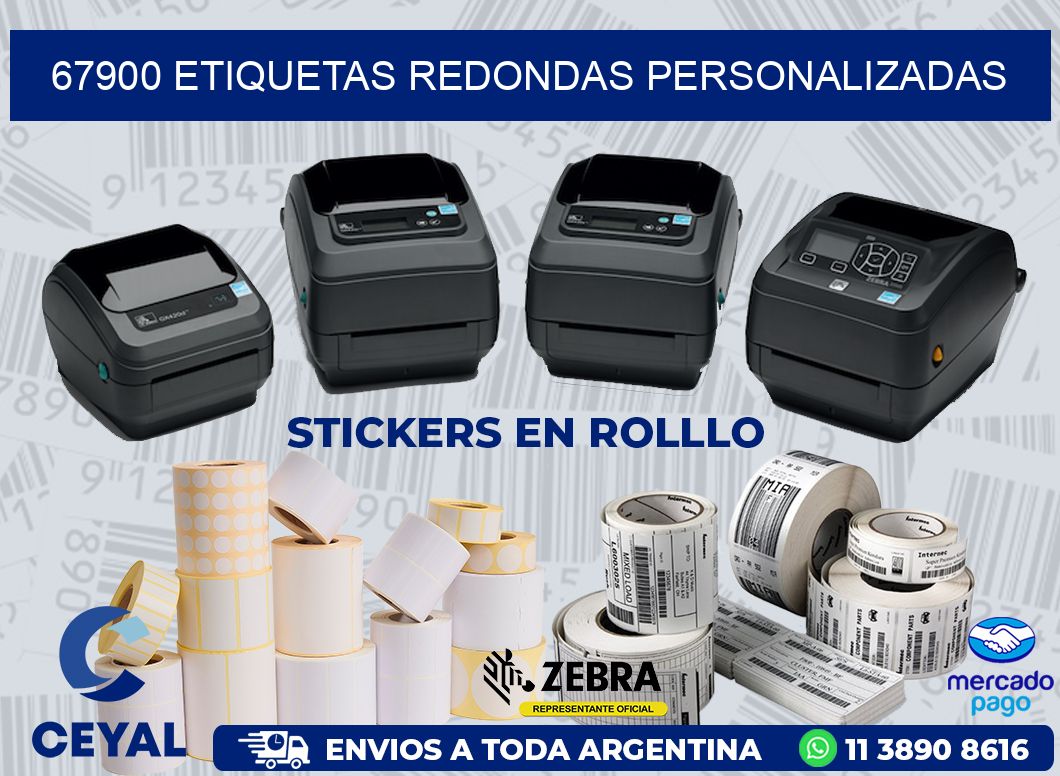 67900 ETIQUETAS REDONDAS PERSONALIZADAS