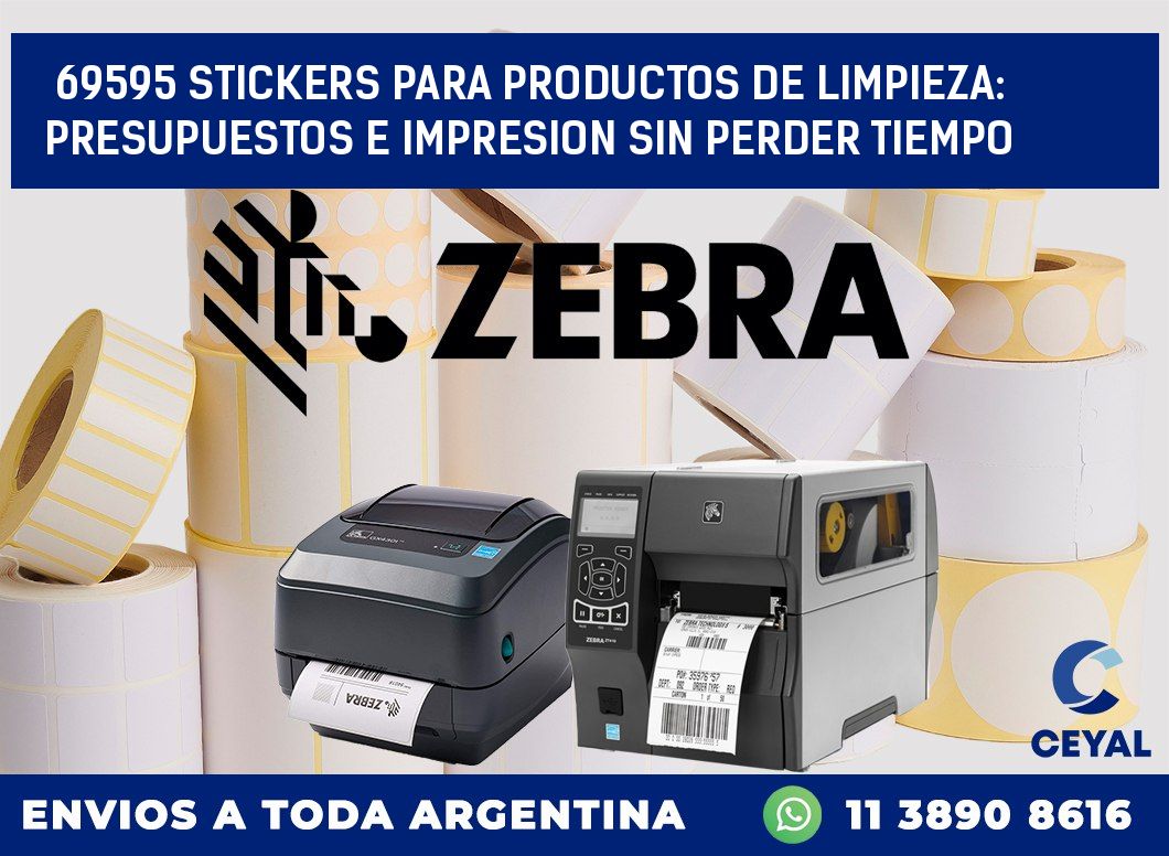 69595 STICKERS PARA PRODUCTOS DE LIMPIEZA: PRESUPUESTOS E IMPRESION SIN PERDER TIEMPO