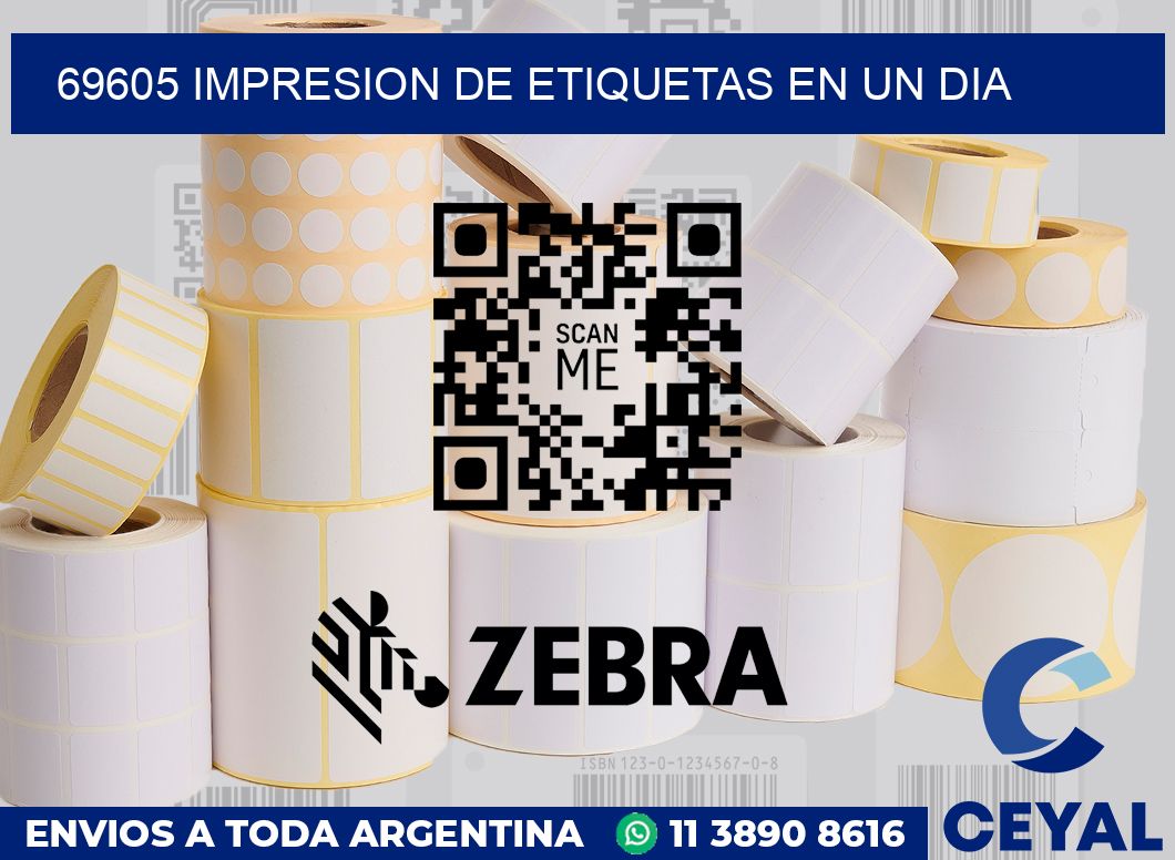 69605 IMPRESION DE ETIQUETAS EN UN DIA