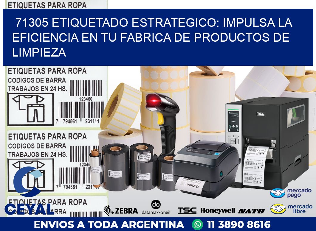 71305 ETIQUETADO ESTRATEGICO: IMPULSA LA EFICIENCIA EN TU FABRICA DE PRODUCTOS DE LIMPIEZA