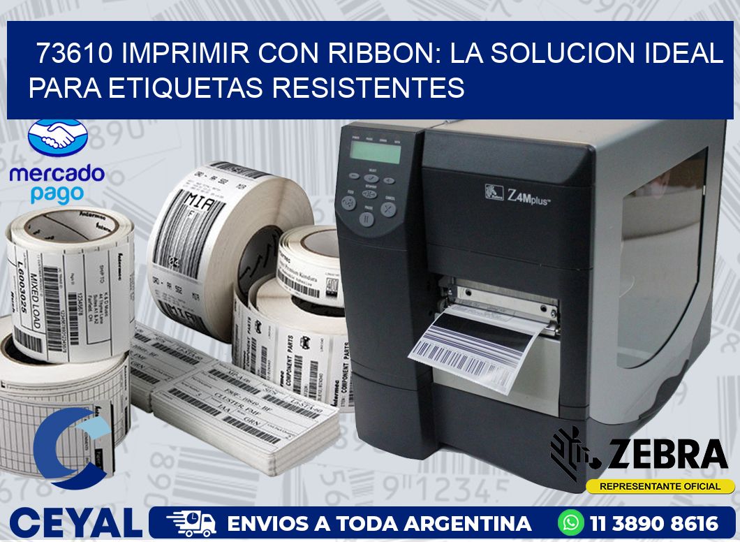 73610 IMPRIMIR CON RIBBON: LA SOLUCION IDEAL PARA ETIQUETAS RESISTENTES