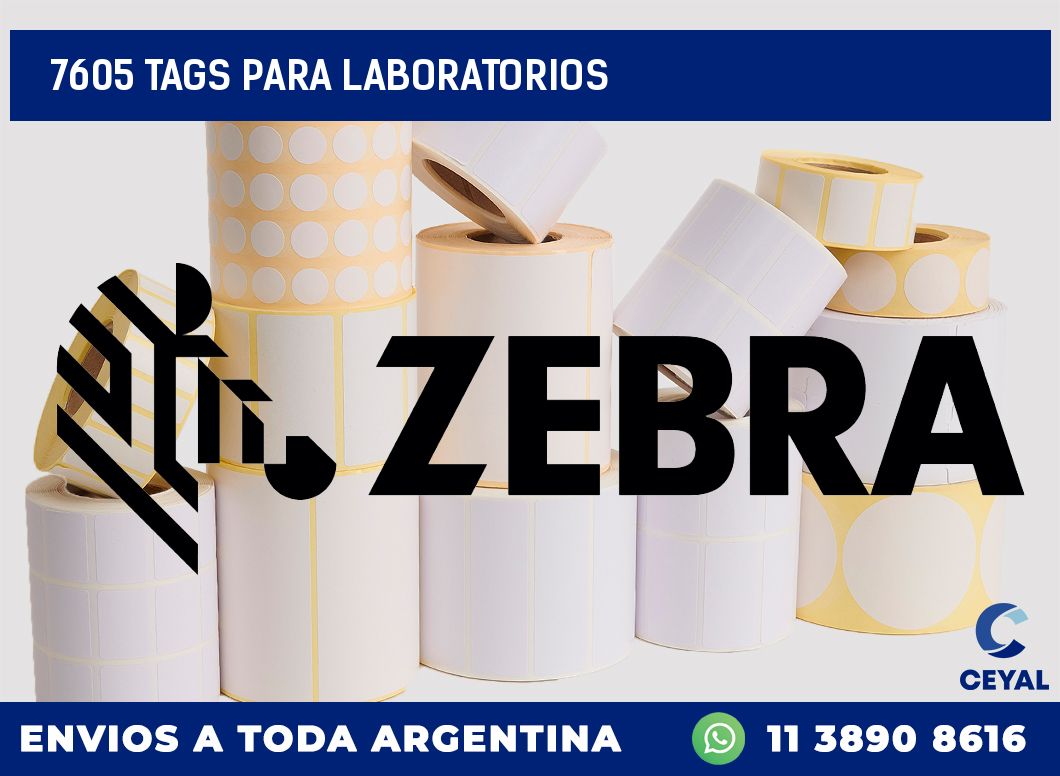 7605 TAGS PARA LABORATORIOS