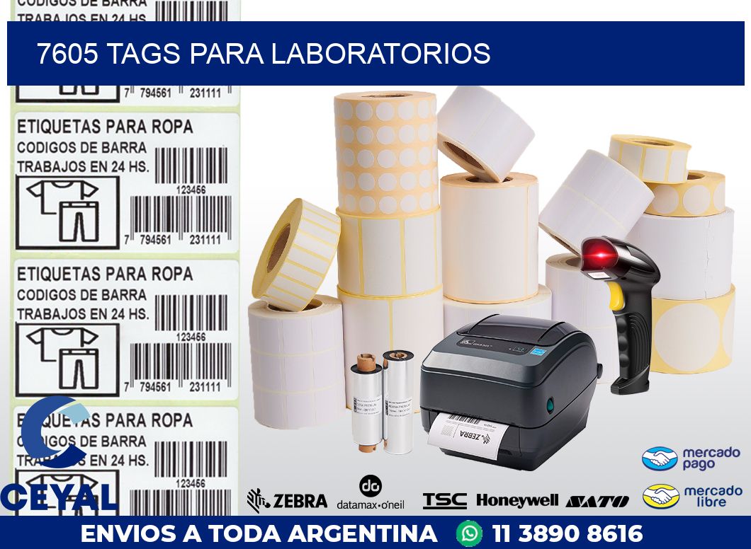 7605 TAGS PARA LABORATORIOS