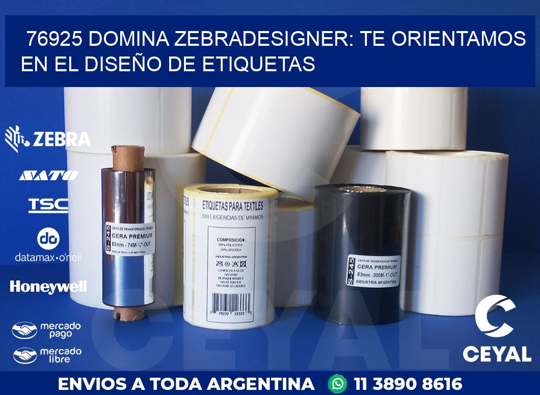 76925 DOMINA ZEBRADESIGNER: TE ORIENTAMOS EN EL DISEÑO DE ETIQUETAS