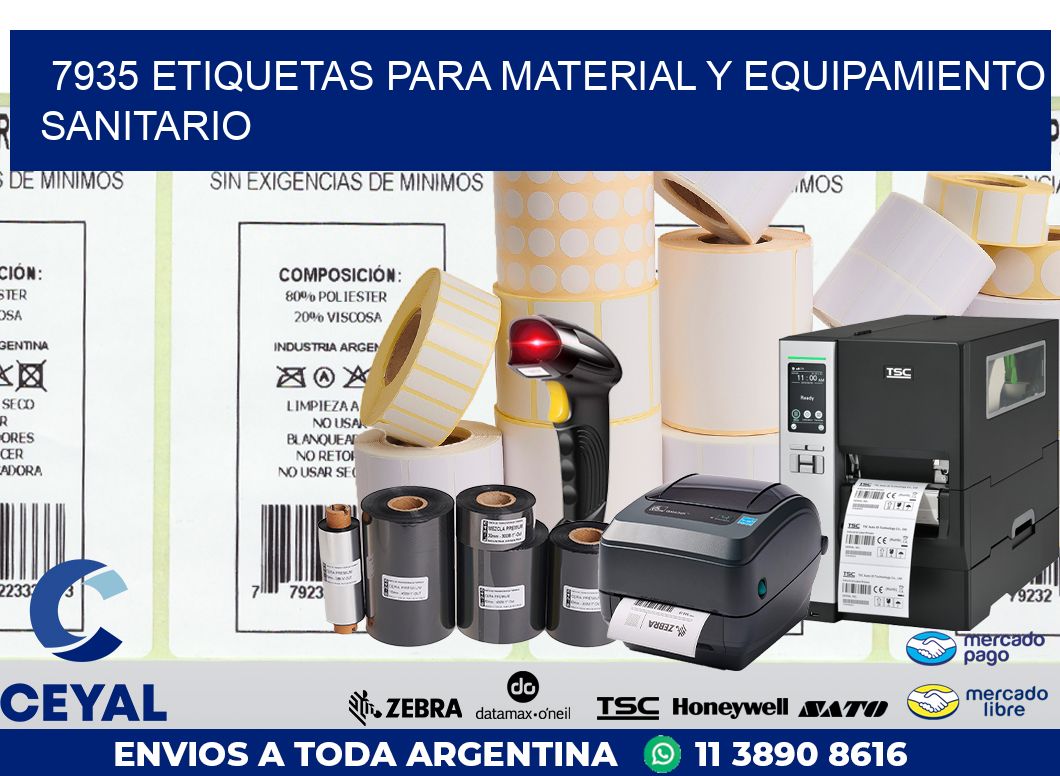 7935 ETIQUETAS PARA MATERIAL Y EQUIPAMIENTO SANITARIO