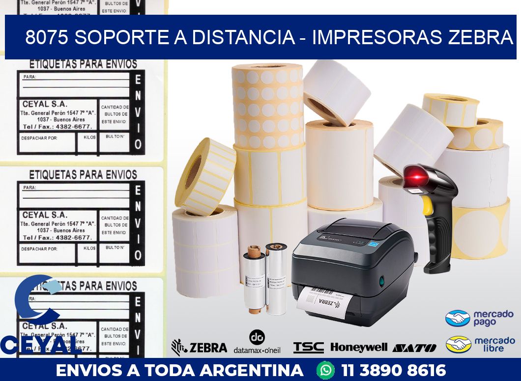 8075 SOPORTE A DISTANCIA - IMPRESORAS ZEBRA