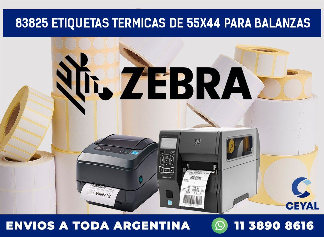 83825 ETIQUETAS TERMICAS DE 55X44 PARA BALANZAS