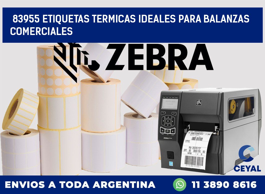 83955 ETIQUETAS TERMICAS IDEALES PARA BALANZAS COMERCIALES