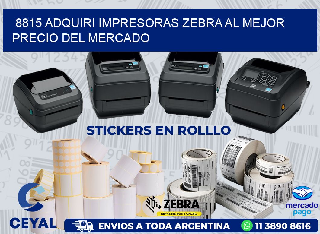 8815 ADQUIRI IMPRESORAS ZEBRA AL MEJOR PRECIO DEL MERCADO