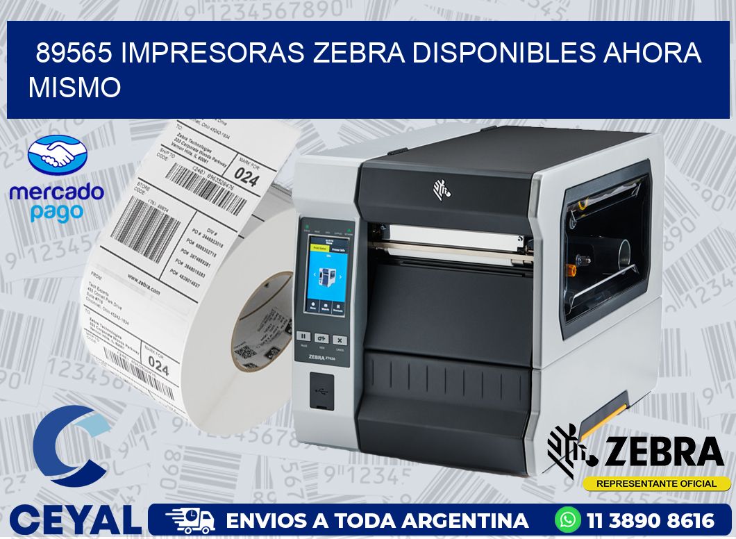 89565 IMPRESORAS ZEBRA DISPONIBLES AHORA MISMO