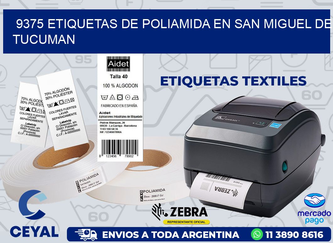 9375 ETIQUETAS DE POLIAMIDA EN SAN MIGUEL DE TUCUMAN