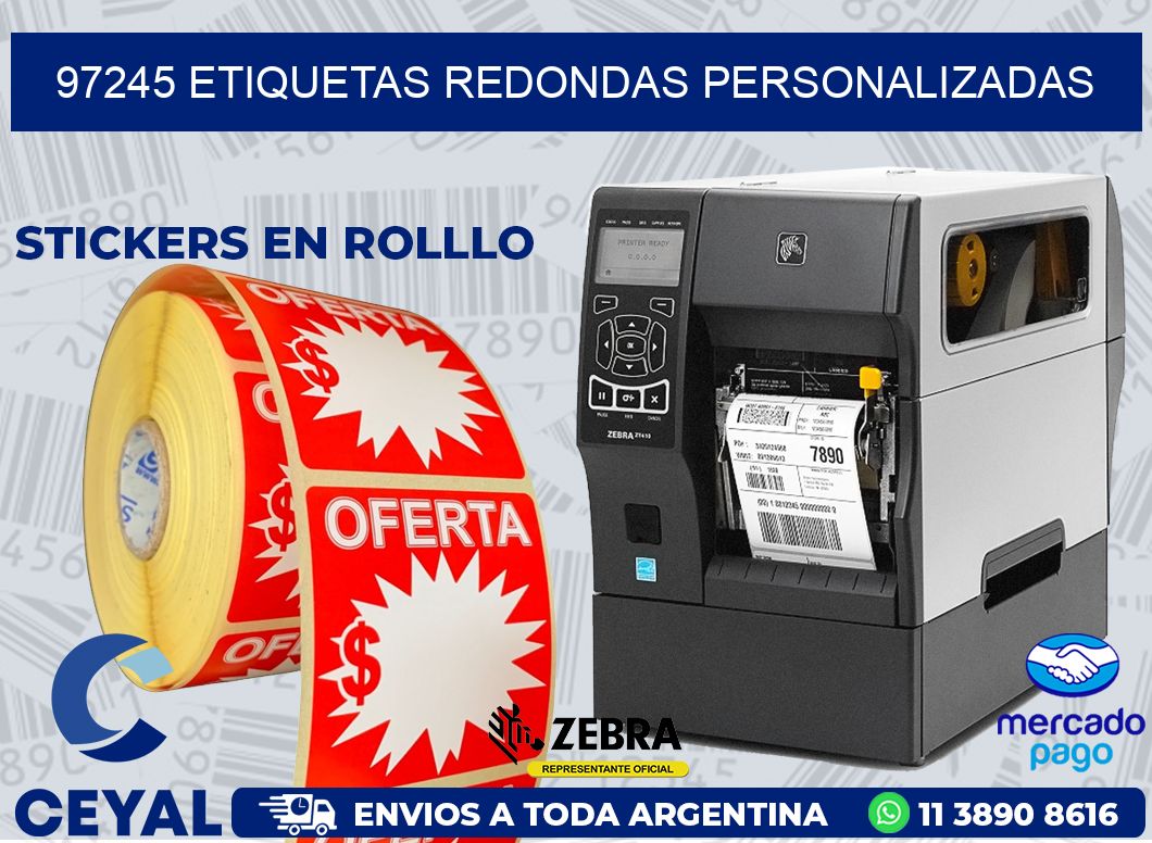 97245 ETIQUETAS REDONDAS PERSONALIZADAS
