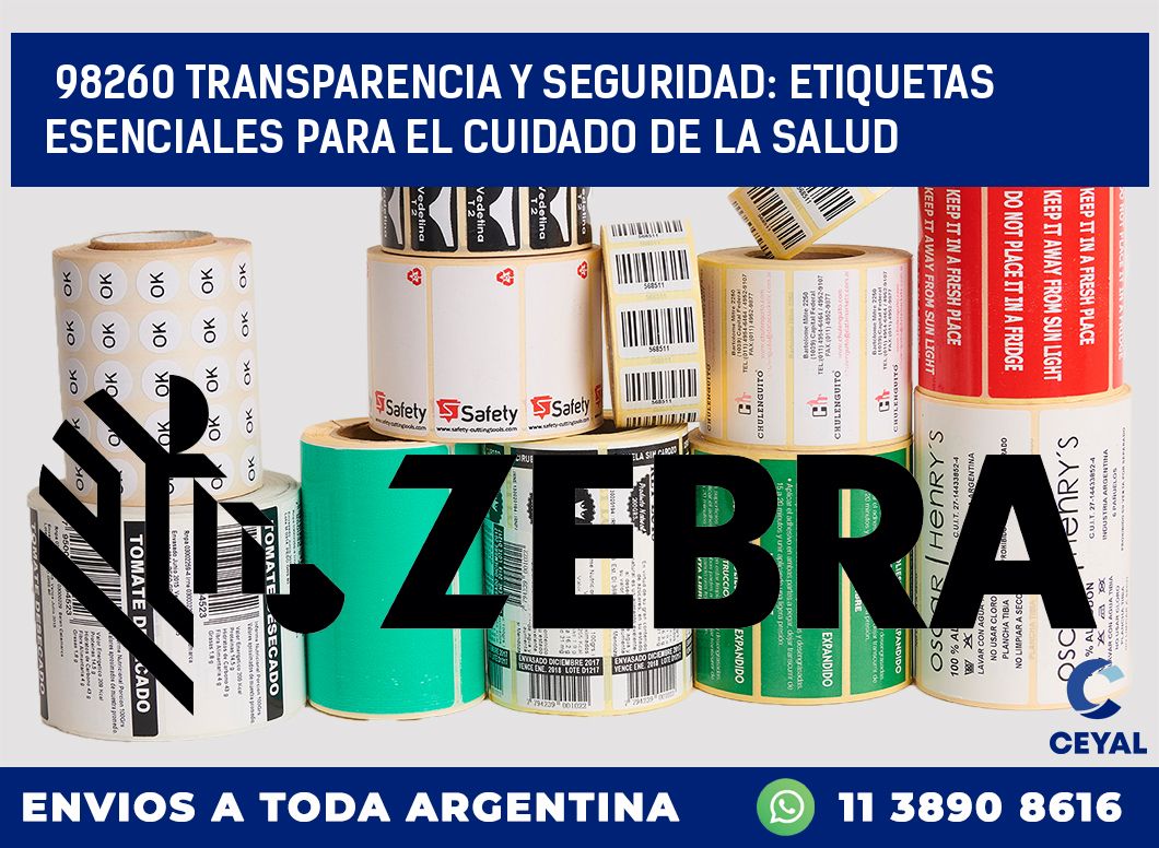 98260 TRANSPARENCIA Y SEGURIDAD: ETIQUETAS ESENCIALES PARA EL CUIDADO DE LA SALUD