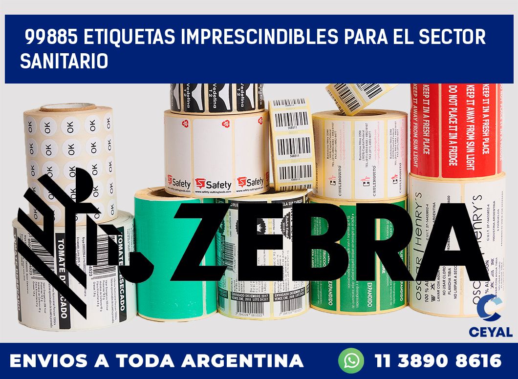 99885 ETIQUETAS IMPRESCINDIBLES PARA EL SECTOR SANITARIO