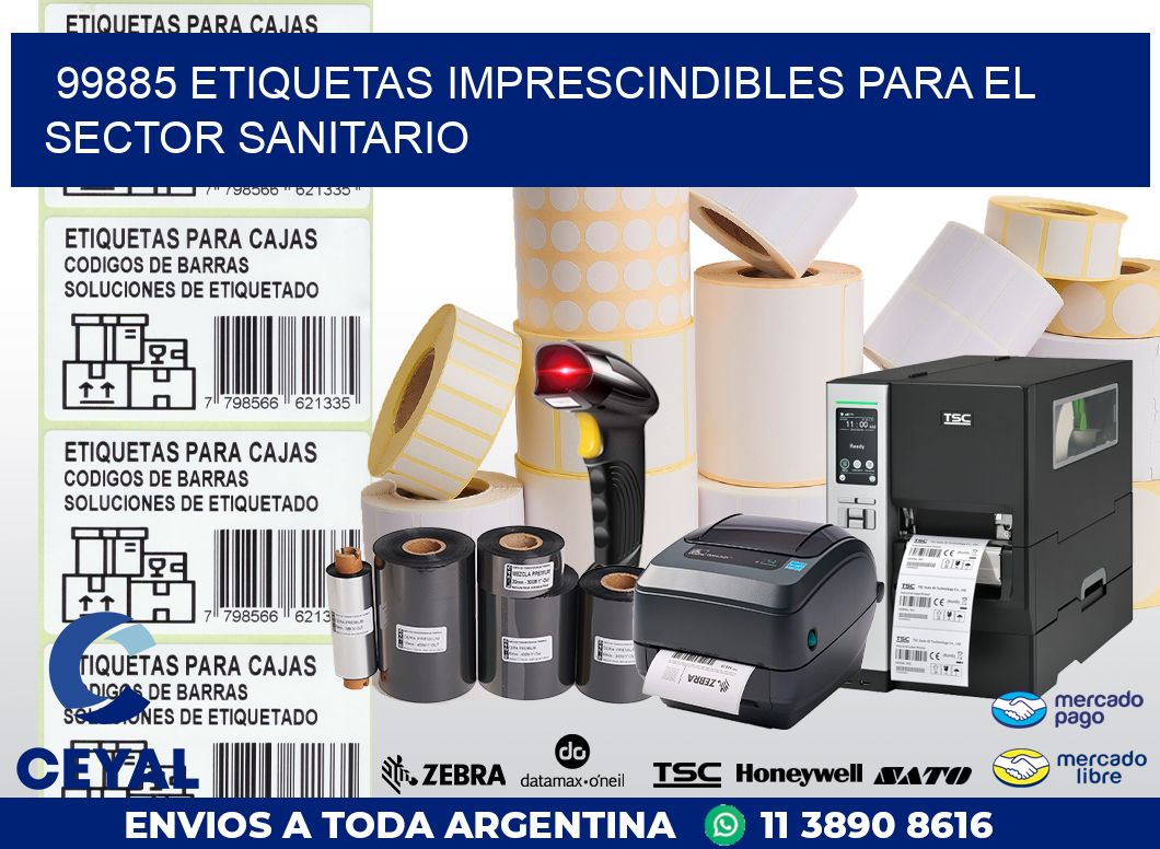 99885 ETIQUETAS IMPRESCINDIBLES PARA EL SECTOR SANITARIO