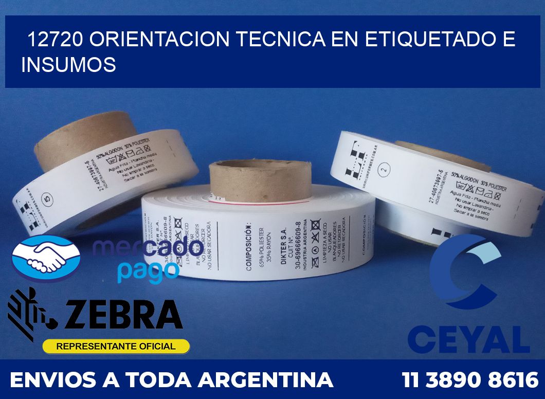 12720 ORIENTACION TECNICA EN ETIQUETADO E INSUMOS