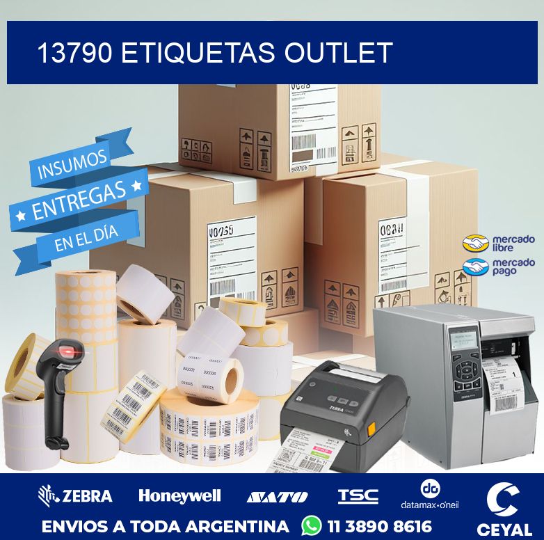 13790 ETIQUETAS OUTLET