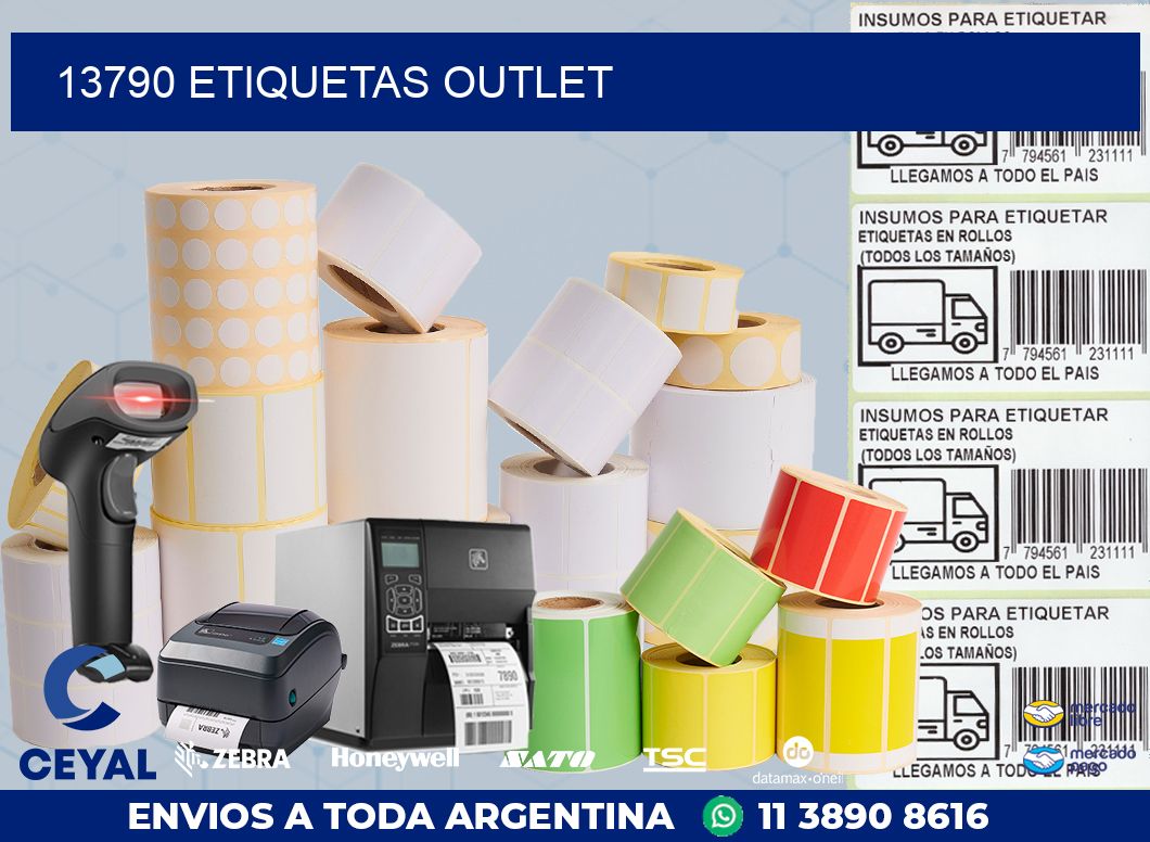 13790 ETIQUETAS OUTLET